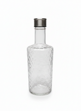 Diamond Pattern Glass Water Bottle