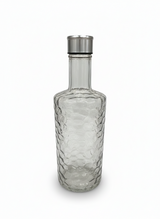 Diamond Pattern Glass Water Bottle