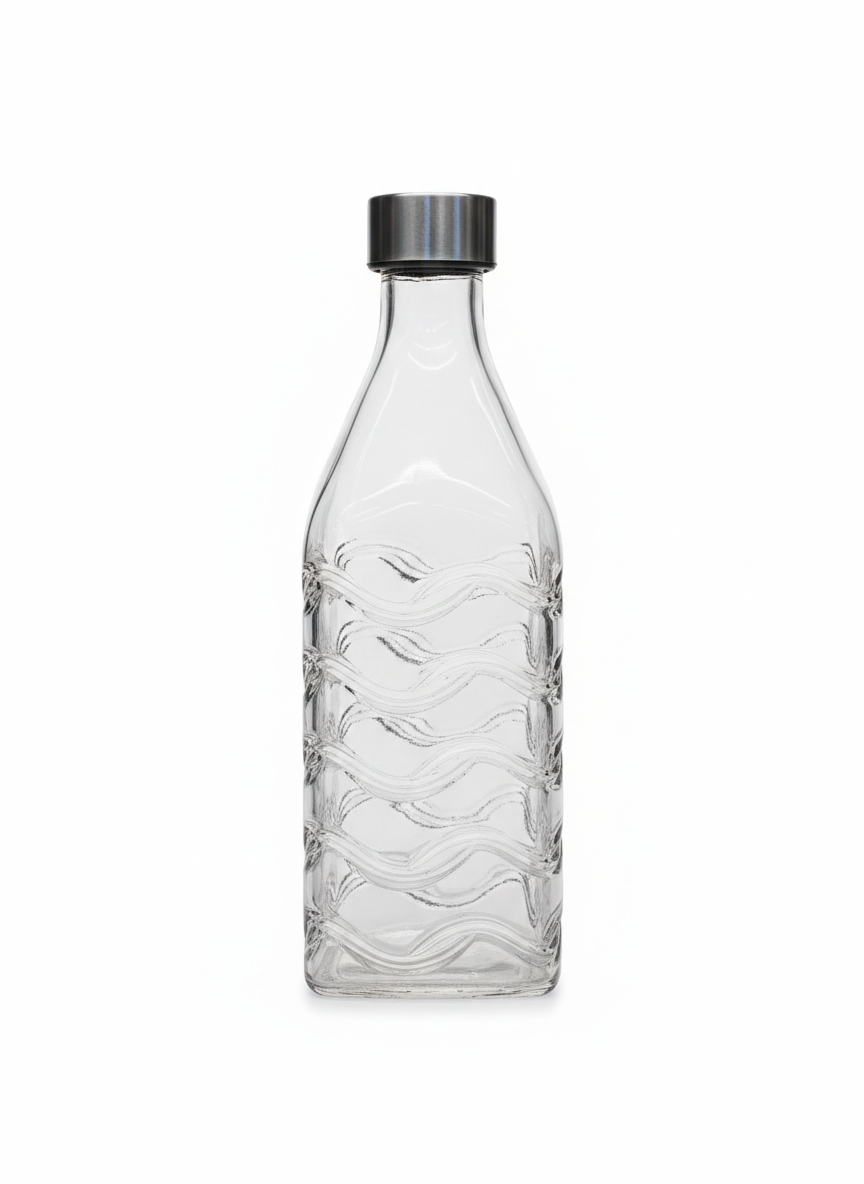 Wave Glass Water Bottle – Wave Design