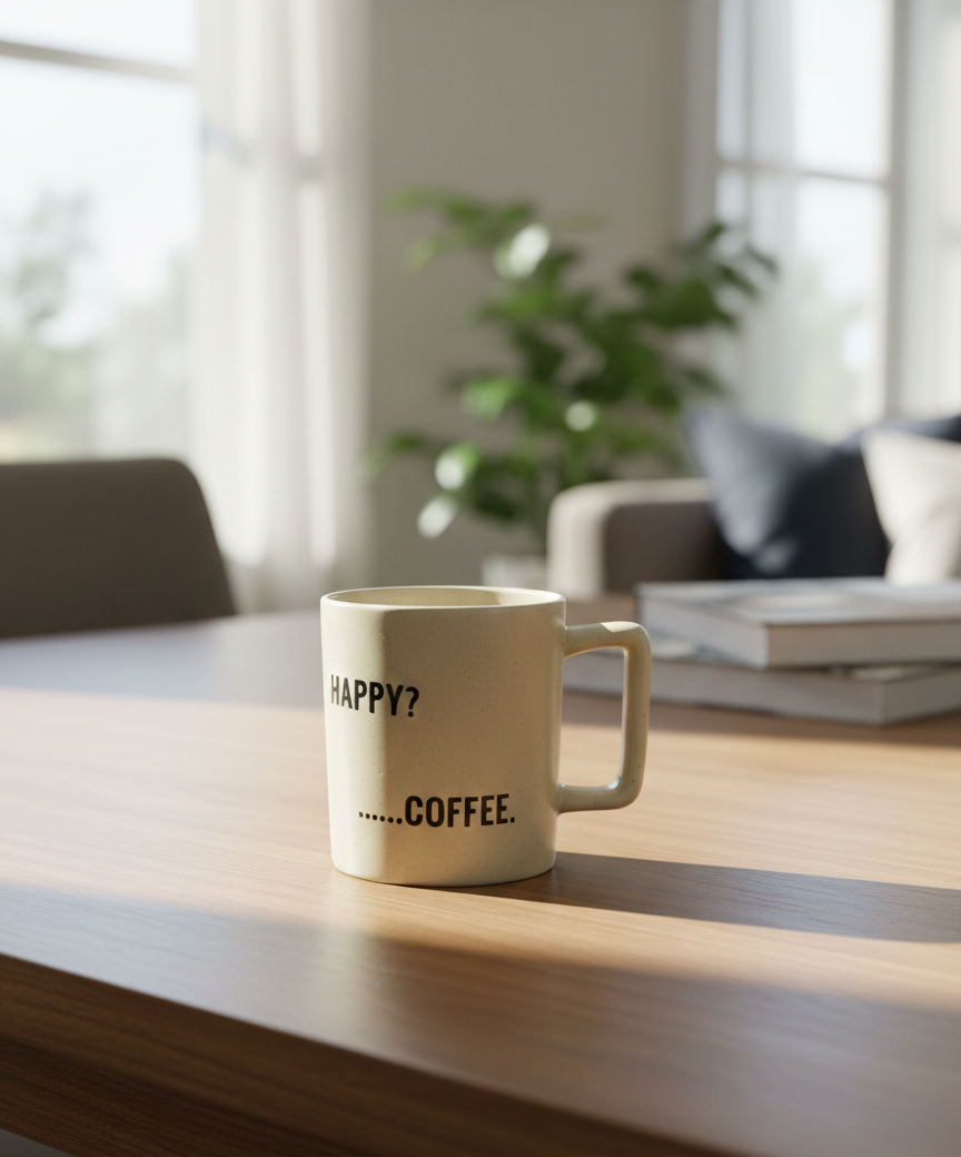 Happy Coffee Ceramic Mug
