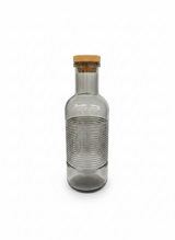 Cylindrical Glass Water Bottle – Cork Lid