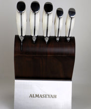 Load image into Gallery viewer, White knife set of 6 pieces 11-53910