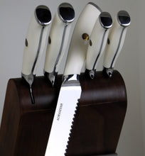 Load image into Gallery viewer, White knife set of 6 pieces 11-53910