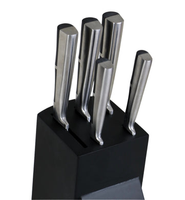 6 pcs knife set, black 10-53908