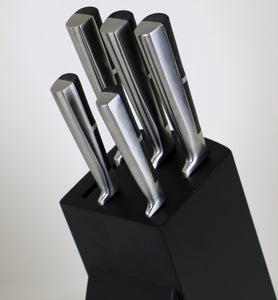 6 pcs knife set, black 10-53908