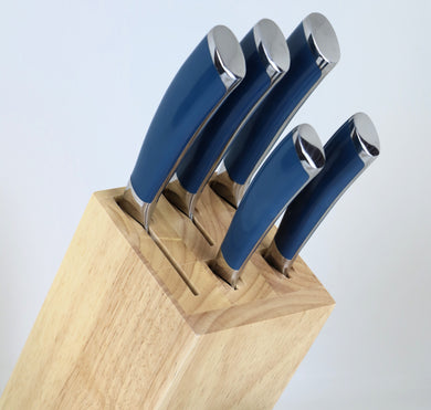 6 pcs knife set, blue 6-53898