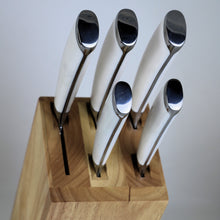 Load image into Gallery viewer, White knife set of 6 pieces 6 -53899