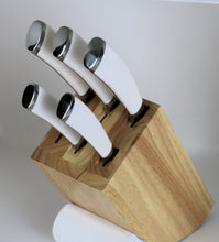 Load image into Gallery viewer, White knife set of 6 pieces 6 -53899