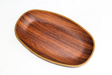 Load image into Gallery viewer, Oval wooden serving service-53948