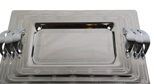 CAMILLE INOX Serving tray set 3 PCS 650 -48971