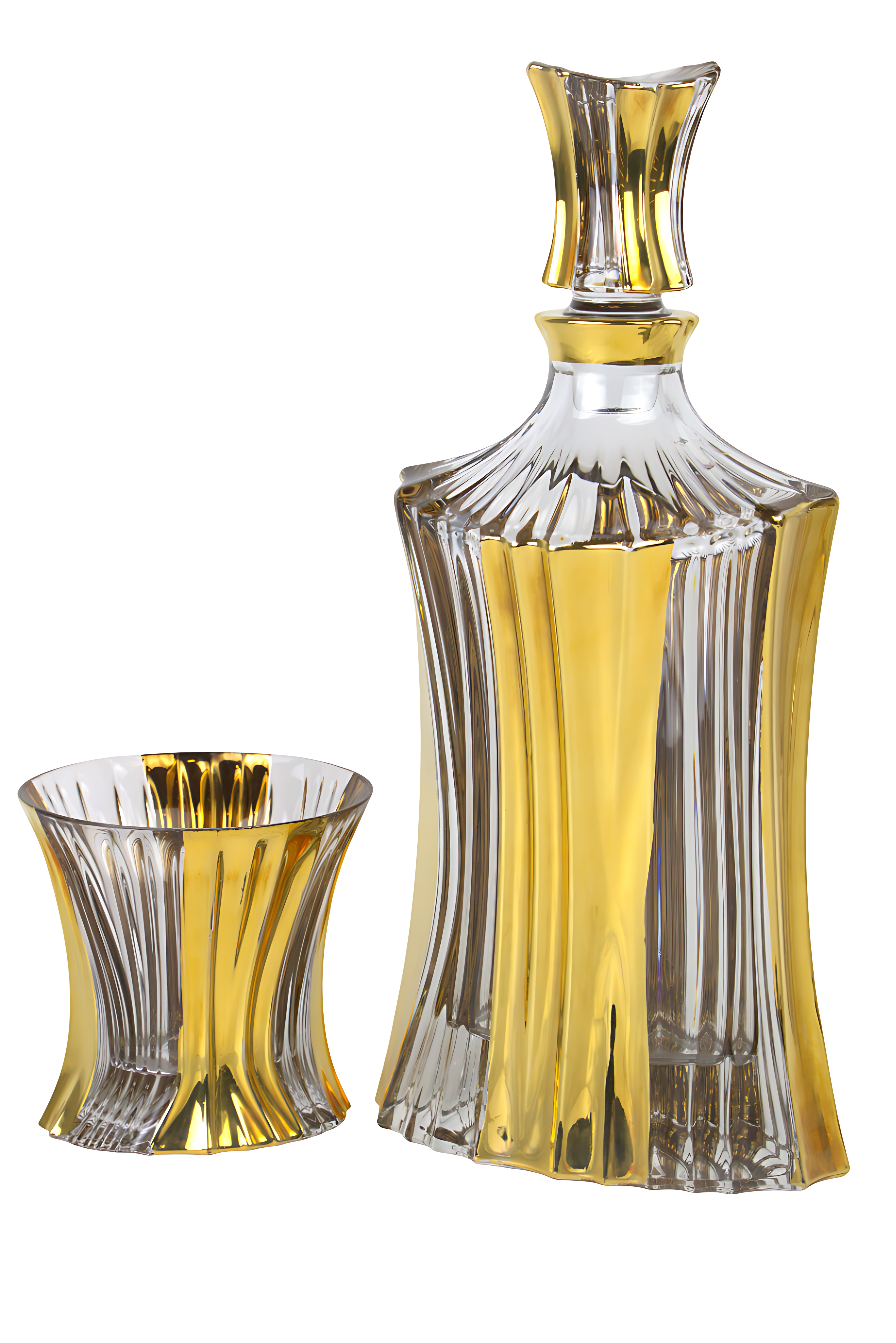 Imperial Czech gold sherbet set