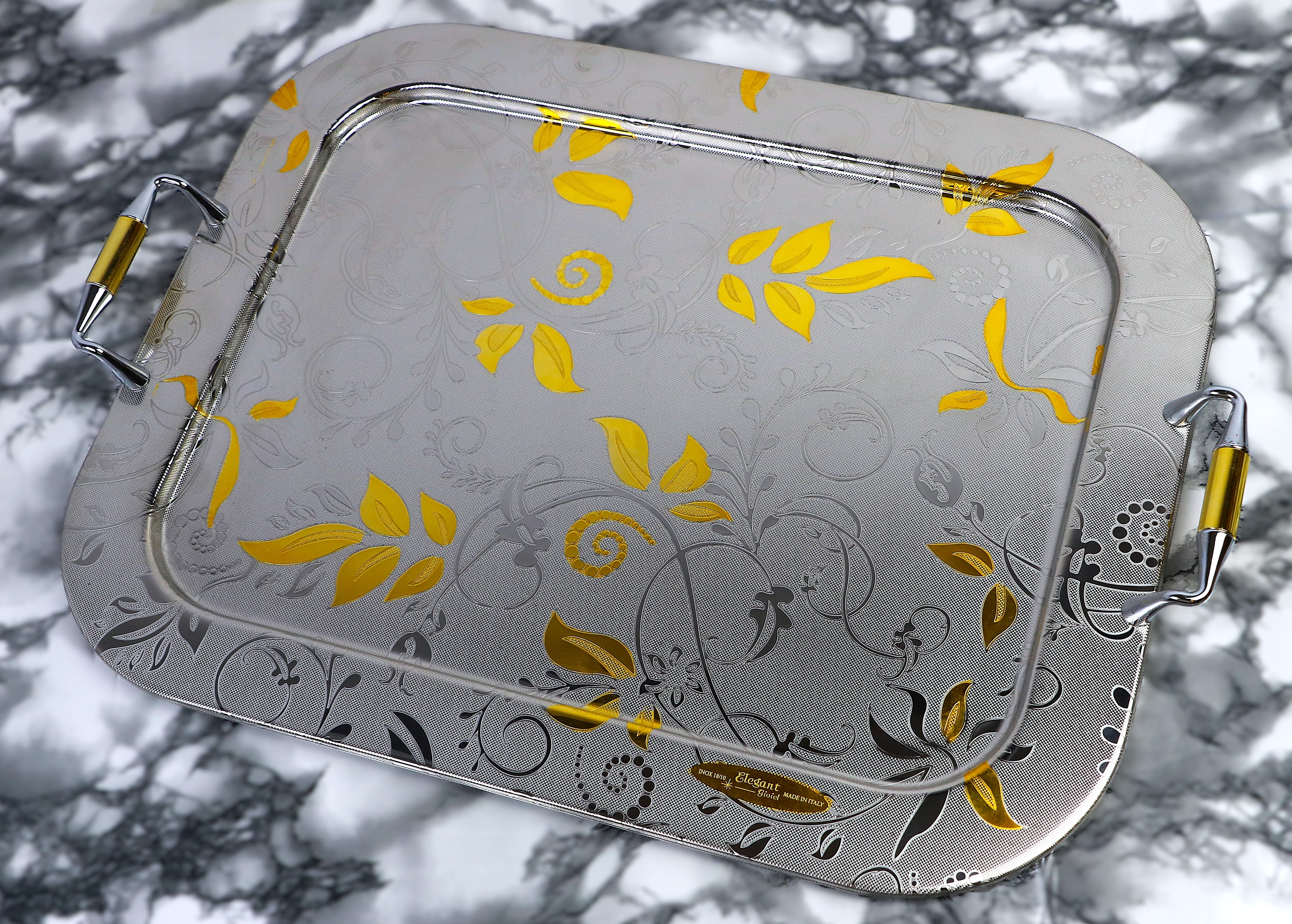 Elegant Nada Gold Tray Set 38/43/49
