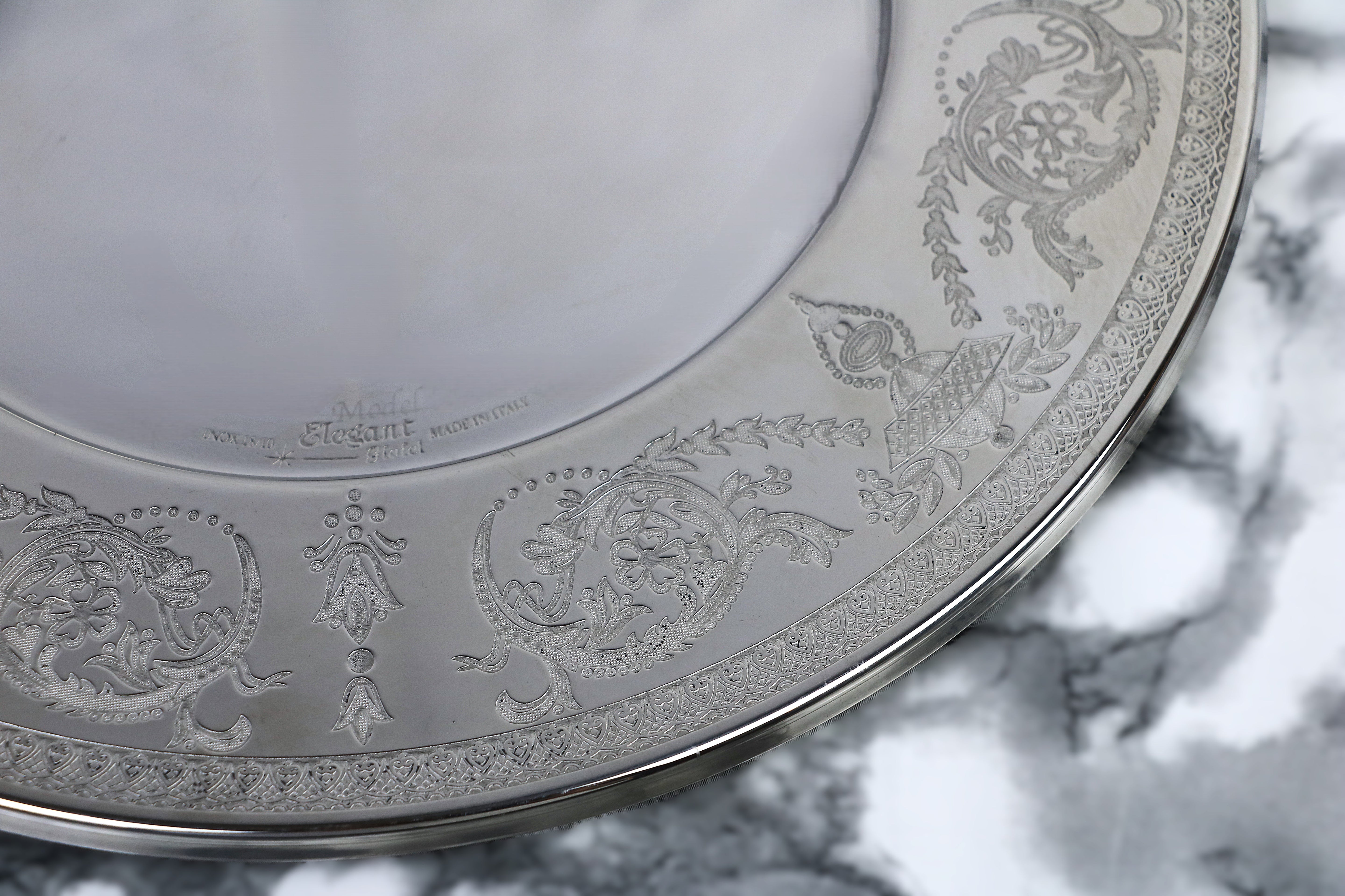 Italian serving Silver tray 30cm