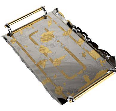 Legend Flowers Gold Serving Tray-51586