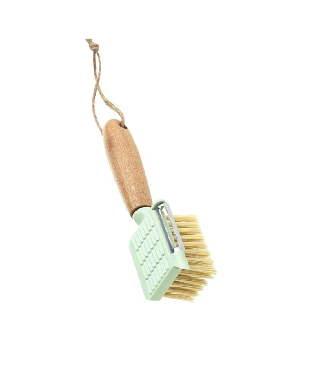 Vegetable Peeler & Cleaning Brush – Stainless Steel