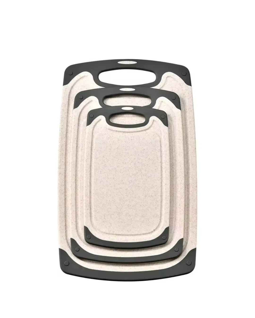 3-Piece Non-Slip Plastic Cutting Board Set