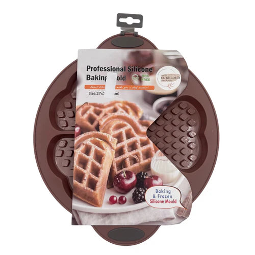 Nonstick Silicone Waffle & Baking Mold – 33 cm