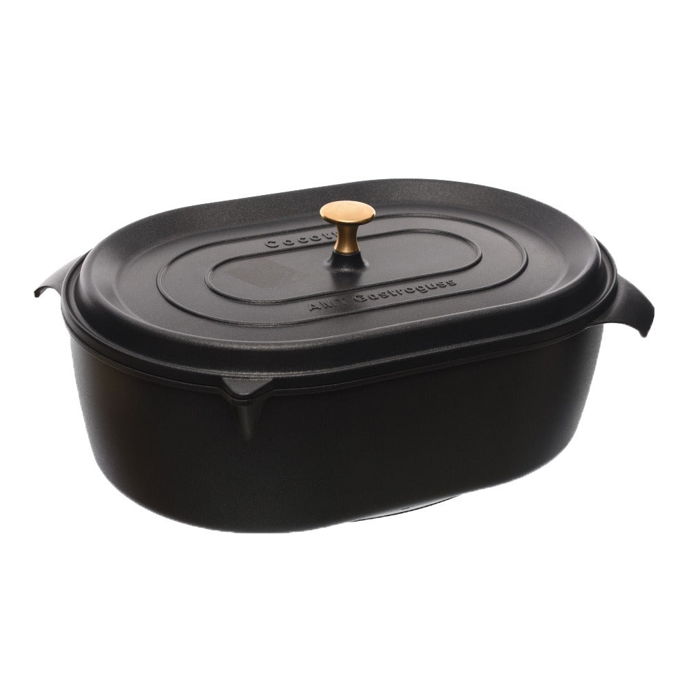 Pan Roasting Dish With Lid - Cast Aluminum - 32x22cm