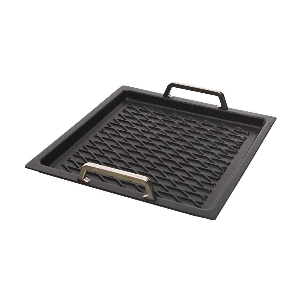Gastroguss BBQ 36 x 33 cm cast aluminum  Hight 2 cm open / with handles