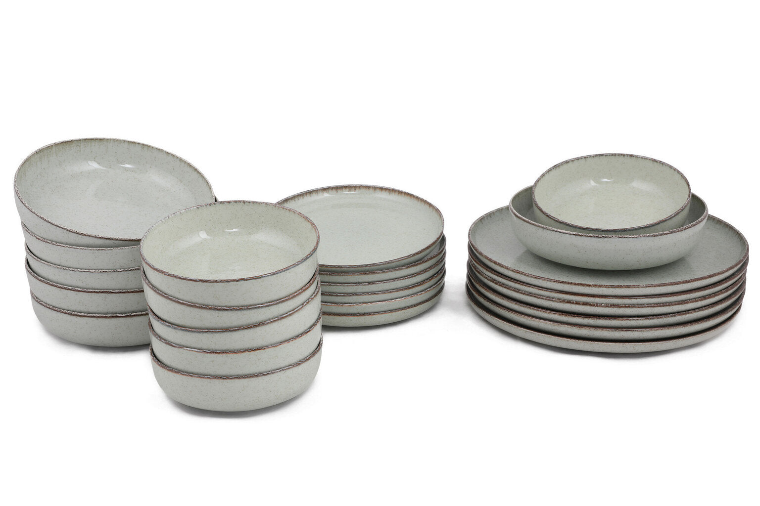 Kutahya Moderna 24-piece Grey Canar Set