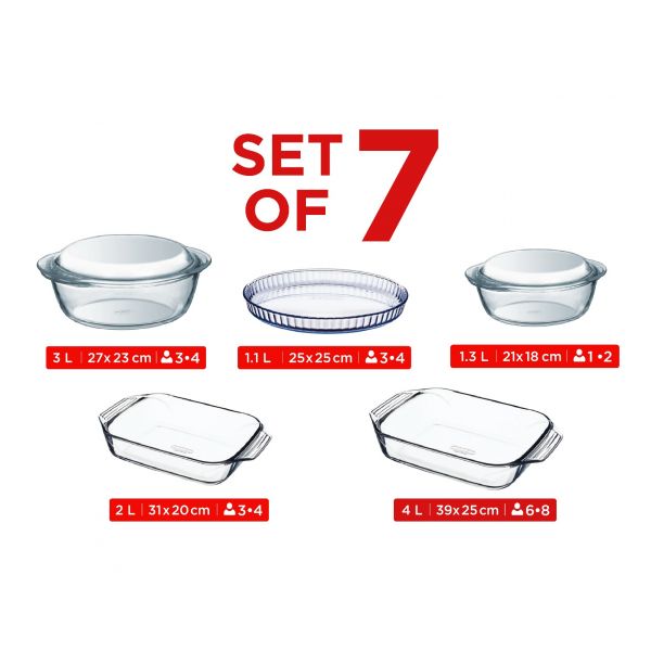 Pyrex - Set Of 7