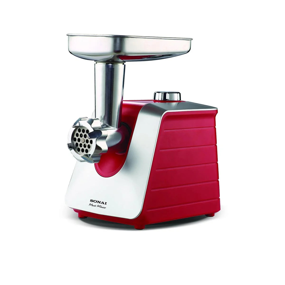 Sonai SH-4000 Meat Grinder, 1000W, 3 Mincing Discs, Red