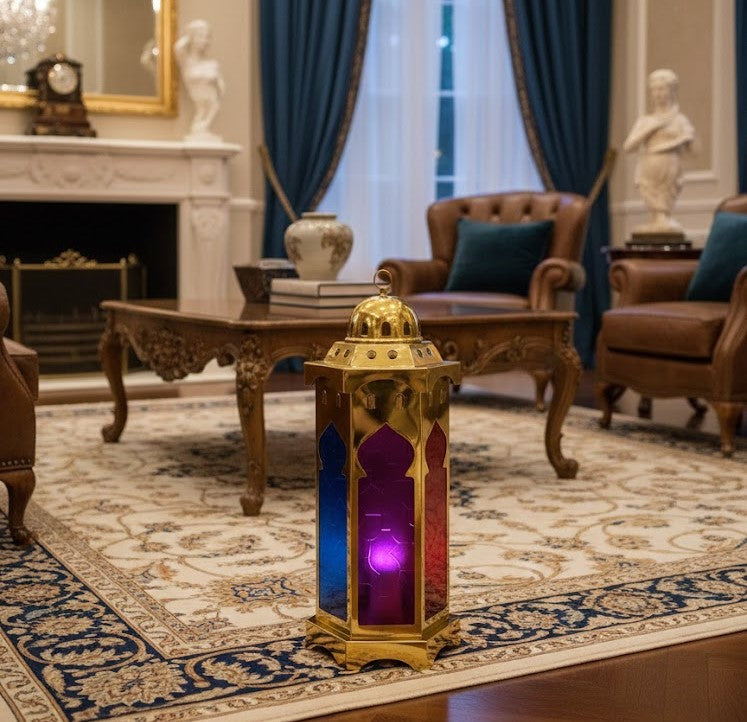 Jumbo Hexagonal Ramadan Lantern – Jerusalem Dome – 60 cm