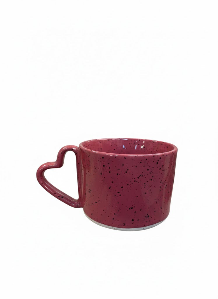 Heart Handle Ceramic Mug
